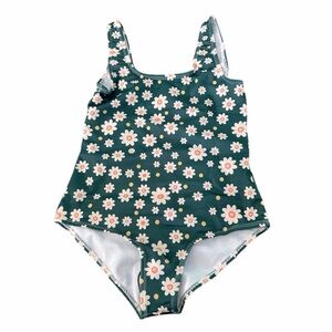 Real Essentials Girl’s UPF 50+ Printed One Piece Bathing Suit - Size Med NWOT